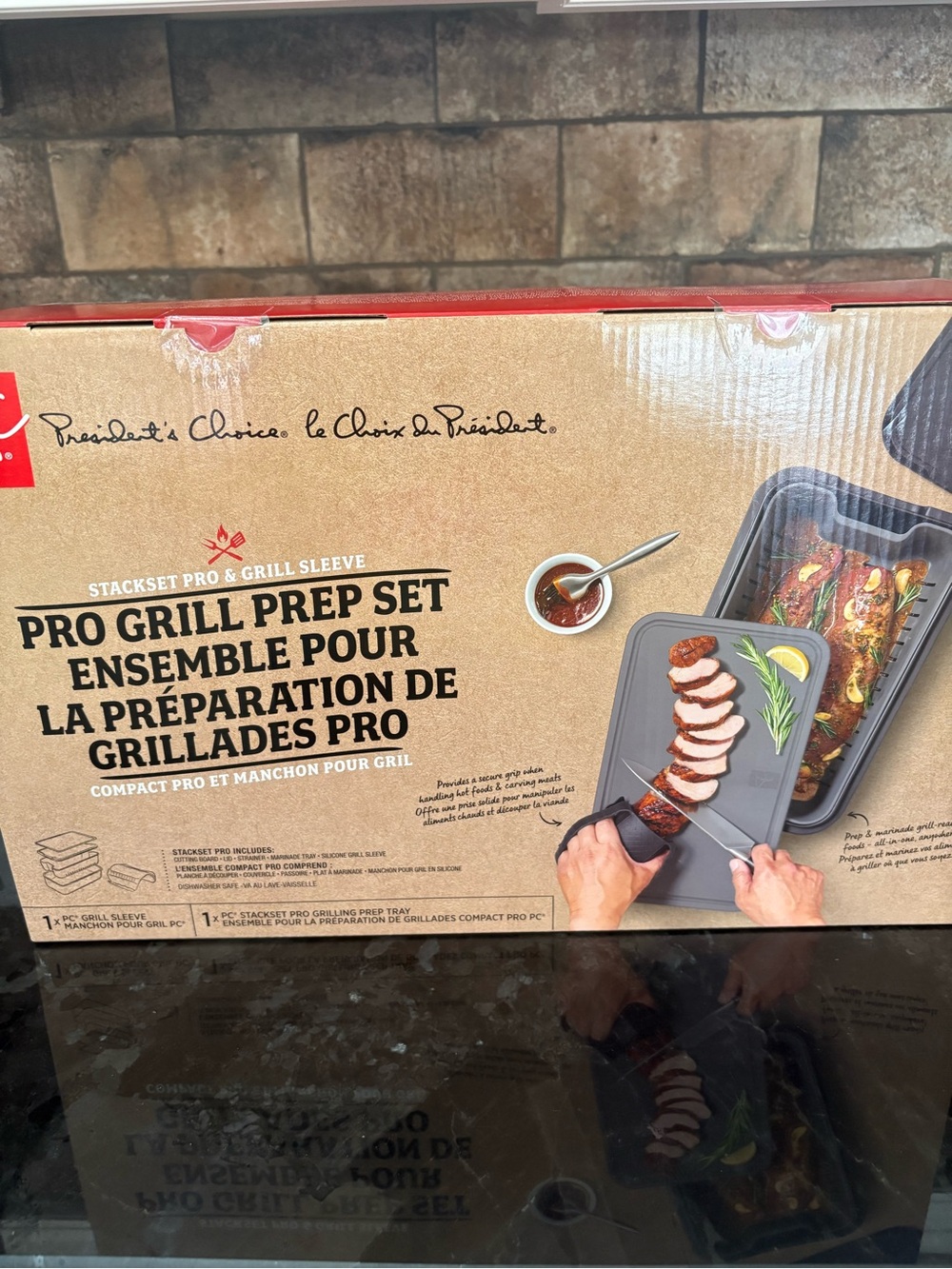 President's Choice Pro Grill Prep Set - Gray